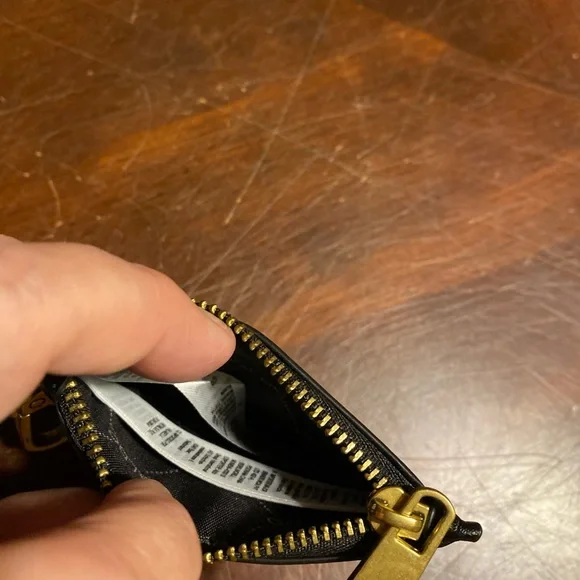 Aldo Black and Gold Card Holder - Picture 3 of 4